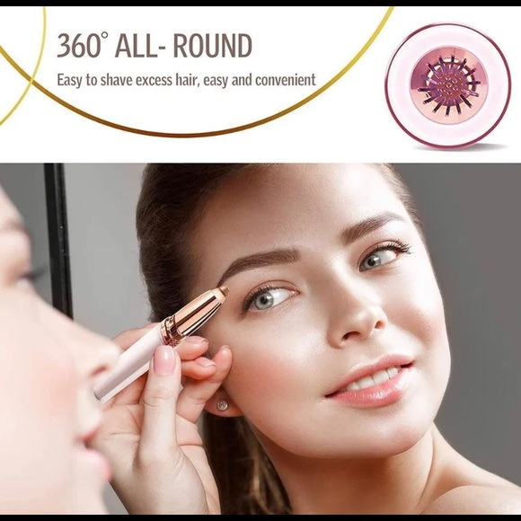 🍀New Electric Eyebrow Trimmer mini Brow Epilator battery operated - Picture 3 of 7